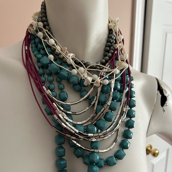 Jewelry - 5/$25 Multicolor Beaded Necklace Set FOUR 🎁